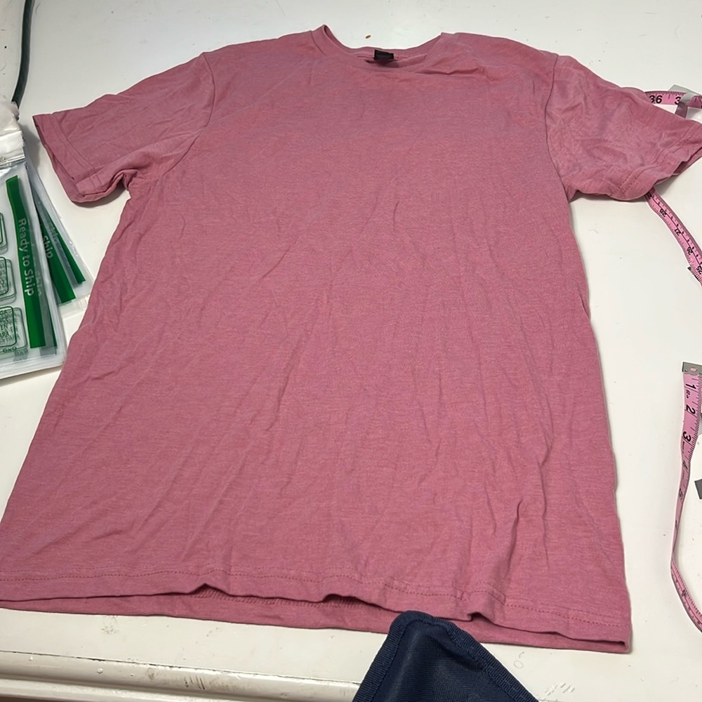 Gildan Medium Soft Style CVC Pink Short Sleeve T Shirt